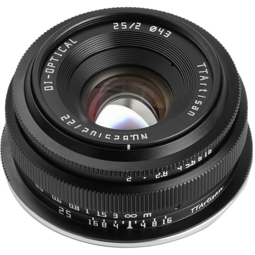 TTArtisan 25mm F2 APS-C L Mount Black Lens
