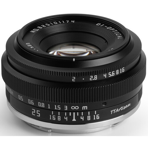 TTArtisan 25mm F2 APS-C Nikon Z Black Lens