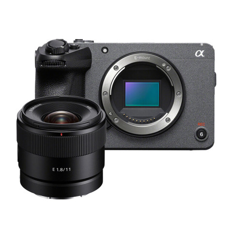 Sony FX30 APS-C Cinema Camera with Sony E 11mm f/1.8 G Lens