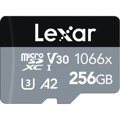 Lexar 256GB microSD 1066X A2 UHS-1(U3) V30 160MB/s