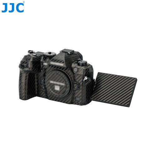 JJC Anti-Scratch Protective Skin Film for Olympus OM SYSTEM OM-1 (Carbon Fiber, 3M material)