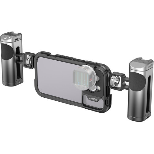 SmallRig Mobile Video Cage Kit (Dual Handheld) for iPhone 14 Pro 4076