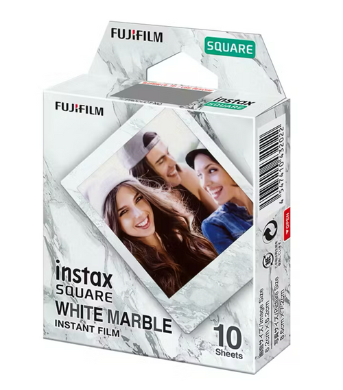 Fujifilm Instax Square Film 10Pk White Marble