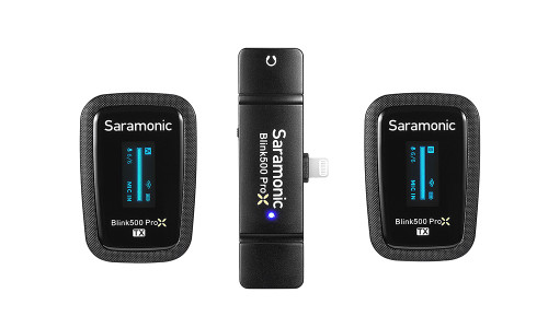 Saramonic Blink500 ProX B4 2.4G Dual channel wireless microphone Pro verision (x2 TX with lightning connector)