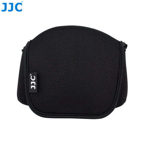 JJC Black Mirrorless and Compact Camera Pouch fits Nikon Z50 with 16-50mm lens with Nikon HN-40/JJC LH-HN40 attached