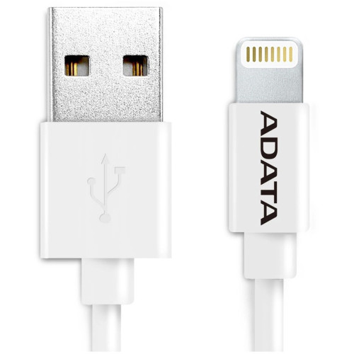 ADATA USB Type A (M) to Lightning (M) White 1m Connection Cable