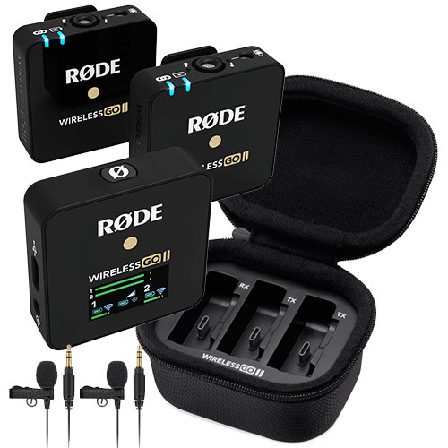 Rode Wireless GO II Lavalier Kit With Rode Charging Case