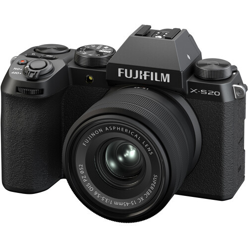 Fujifilm X-S20 Mirrorless Camera with XC15-45mm Lens Kit (Black)