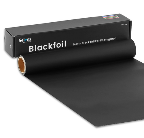 Selens Black Foil for Photography - Matte Finish 61cm x 3.8m