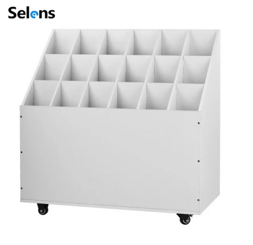 Selens Studio Storage Box for Stand Umbrella Backdrop - White 18 Grids