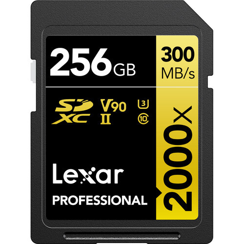Lexar Professional 2000x SDHC/SDXC UHS-II Memory Card (256GB)