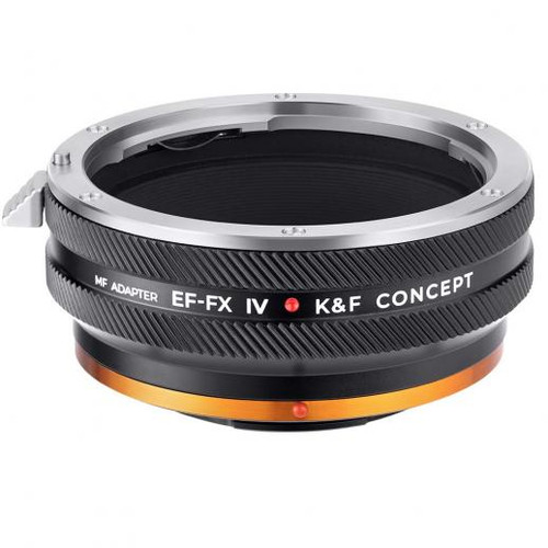 K&F Concept Canon EF Lens Mount to Fujifilm X Camera Body Adapter Ring, matte lacquer, EF-FX IV PRO