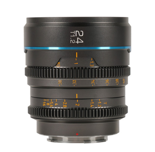 Sirui Nightwalker Series 24mm T1.2 S35 Manual Focus Cine Lens (M4/3 Mount, Gun Metal Gray)