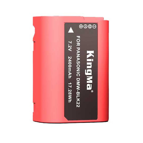 Kingma Panasonic Dmw-Blk22 Battery 2400Mah, Includes A Battery Protective Box