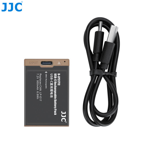 JJC USB-C Rechargeable Lithium-ion Battery replace CAN. LP-E17