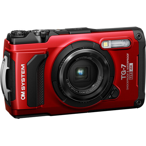 Om System TG-7 Tough Digital Camera Red