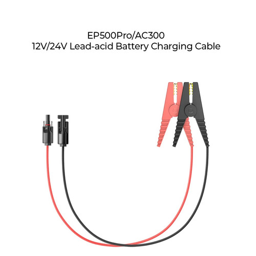 Bluetti 12v/24v Lead Acid Battery Charging Cable for AC300/EP500P