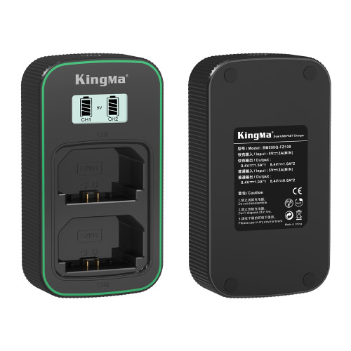 Kingma PD3.0 9V/2A Dual LCD Battery Charger for Sony NP-FZ100