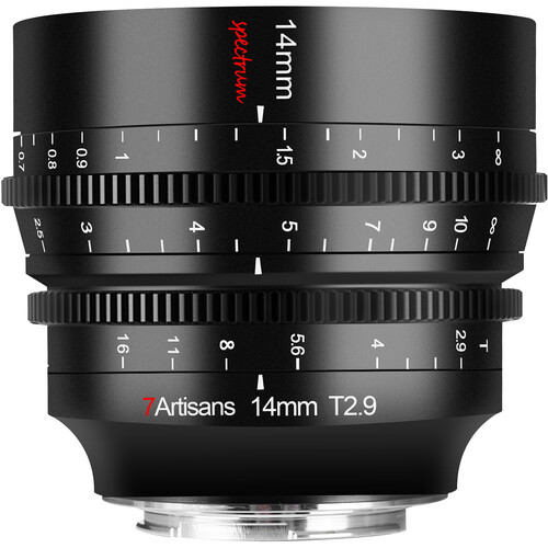 7artisans Photoelectric Spectrum 14mm T2.9 Prime Cine Lens (L-Mount)