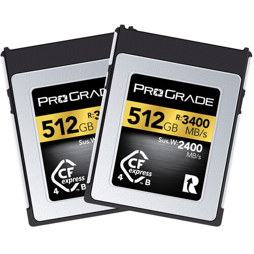 ProGrade Digital 512GB CFexpress 4.0 Memory Card, 2-pack