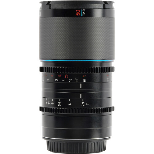 Sirui Saturn 50mm T2.9 1.6x Carbon Fiber Full-Frame Anamorphic Lens (L Mount, Naural Flare)