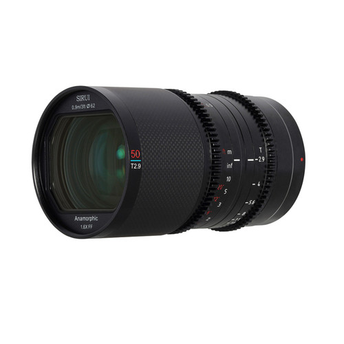 Sirui Saturn 50mm T2.9 1.6x Carbon Fiber Full-frame Anamorphic E Mount (Neutral  Flare)