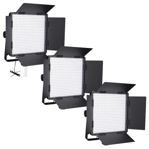 Refurbished Nanguang CN-600SA Daylight LED Light Panel Triple Kit