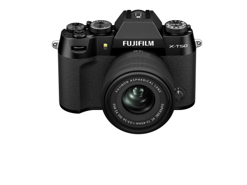 FUJIFILM X-T50 Mirrorless Camera with 15-45mm f/3.5-5.6 Lens (Black)