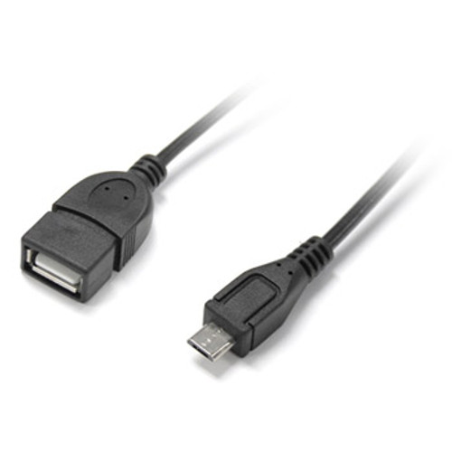 Dynamix 10cm USB 2.0 Micro B Male to Type A Female OTG cable