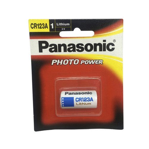 5-Pack Panasonic CR123A Lithium Battery 3v