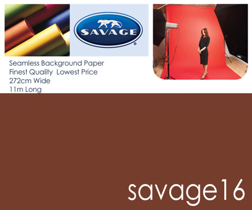 SAVAGE16 Chestnut Paper Backdrop Roll (Contact us for shipping quotes)
