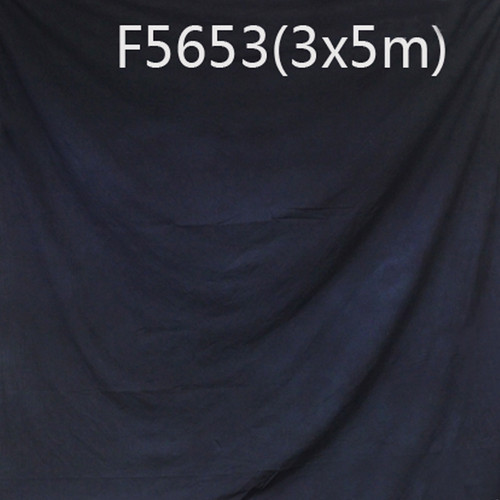 kaol Crushed Muslin Muslin Backdrop 3x5m (Dark Blue)