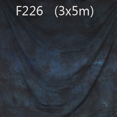 kaol Crushed Muslin Muslin Backdrop 3x5m (Sapphire Blue)