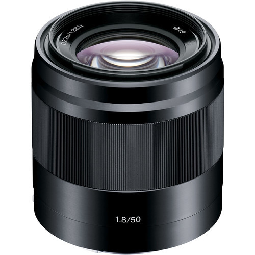 Sony SEL50F18 E Mount 50mm F1.8 OSS Black Lens