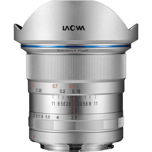 Laowa 12mm f/2.8 Zero-D lens for Nikon (Silver)