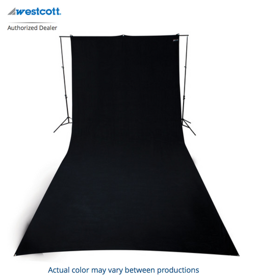 Westcott 9' x 20' Black Backdrop (wrinkle resistant) (2.7 x 6 m)