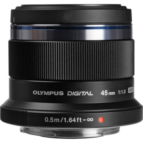 Olympus M.Zuiko Digital 45mm F1.8 Lens Black + VISA Card