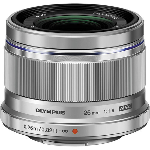 Olympus M.Zuiko Digital 25mm f/1.8 Lens (Silver) + Half Price Lens