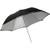 Westcott Convertible Compact Collapsible Umbrella - Optical White Satin with Removable Black Cover (109.2cm)