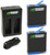 Wasabi 2x Batteries & Double Charger for GoPro Hero 8 / 7 / 6 / 5