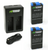 Wasabi Power Gopro Max Battery (2-Pack) And USB Dual Charger For Gopro Max ACDBD-001 ACBAT-001