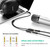 UGREEN 3.5mm Male to Headphone Mic Splitter Cable - Black 20cm