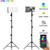 GVM GB20W On-Camera RGB LED Video 2-Light Kit with Bluetooth App Control and Power Supplies & Stands