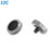 JJC Threaded Deluxe Soft Release Button (Grey Plated with Black Microfiber Leather Surface)