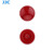 JJC Threaded & Concave Surface Soft Release Button - Dark Red (Size 11mm)