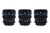Sirui Nightwalker Series SIRUI 24, 35&55mm T1.2 S35 Manual Focus Cine Lens Bundle (M4/3 Mount, Black)