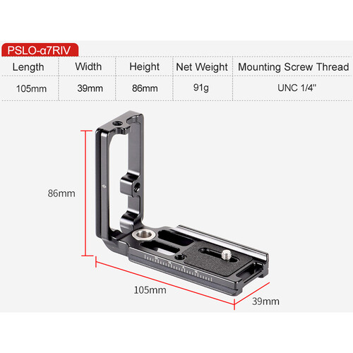 Sunwayfoto PSLO-A7RIV One-piece Custom L bracket sony a7RIV