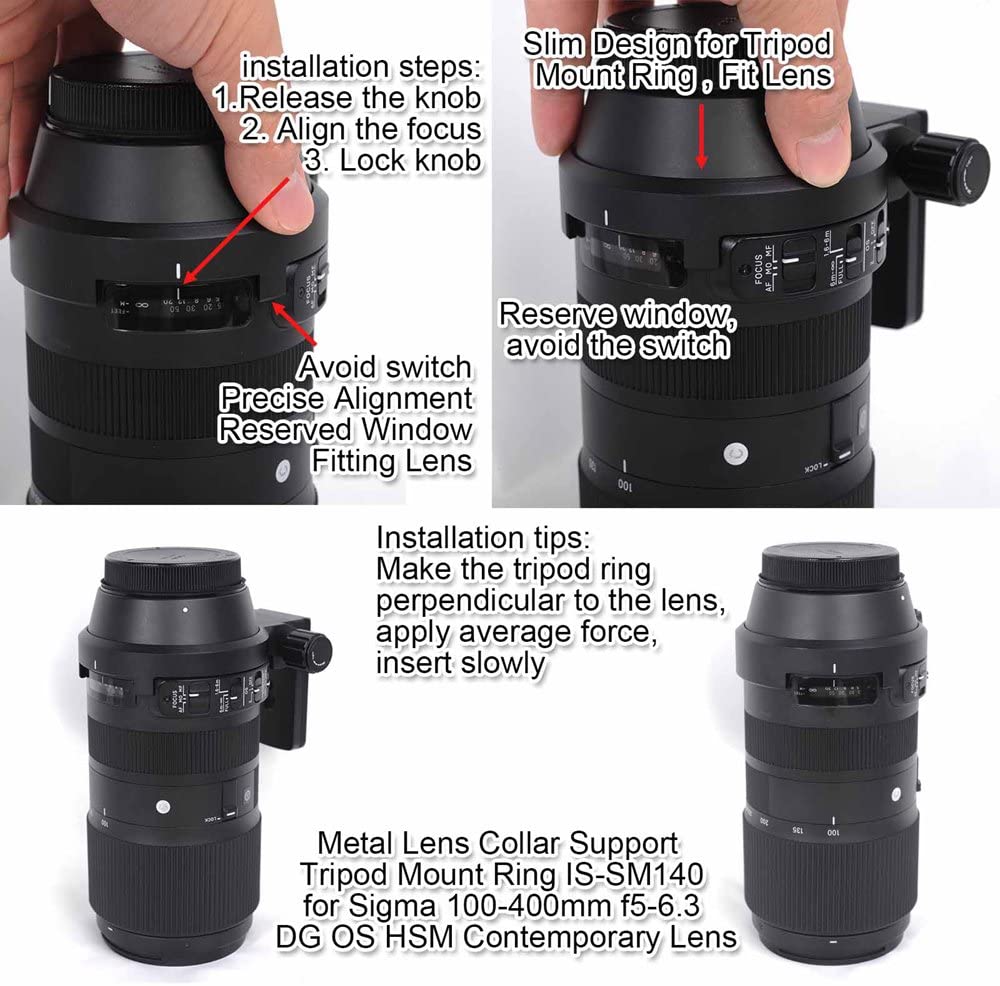 Tripod Mount Ring, CNC Machined Lens Collar Support Stand For Sigma 120-300mm F/2.8 DG OS HSM - View #13
