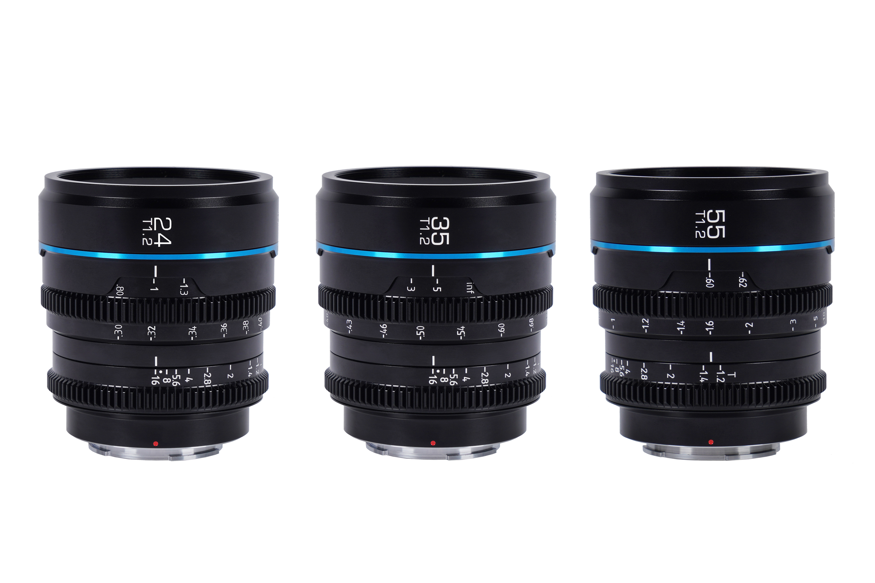 SIRUI Nightwalker Series SIRUI 24, 35&55mm T1.2 S35 Manual Focus