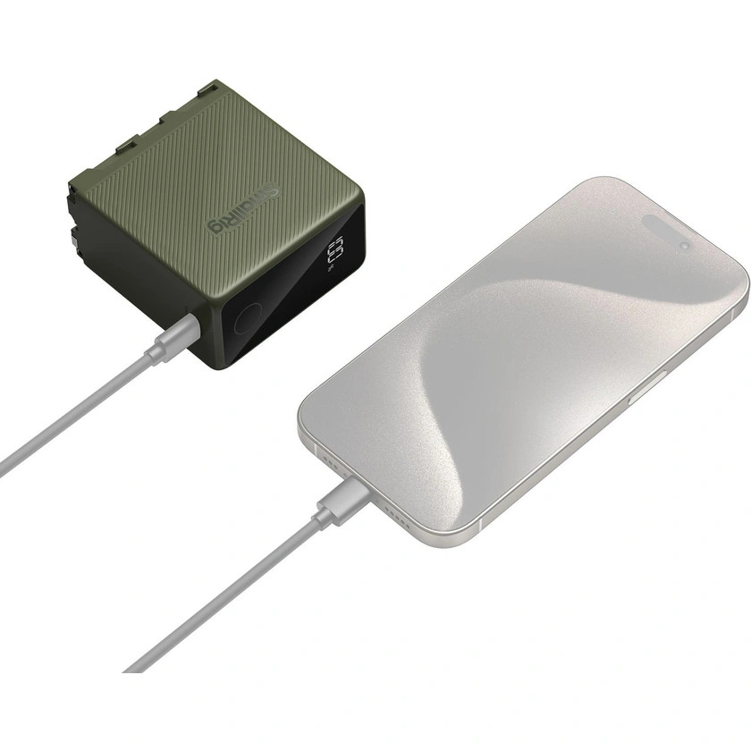 SmallRig 4577 NP-F970 USB-C Rechargeable Camera Battery (Green ...
